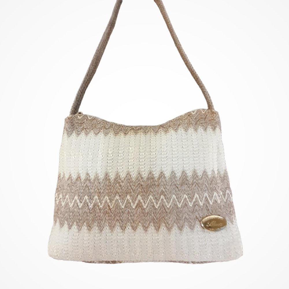 Alma Creazioni Made In Italy. Weave shoulder bag.